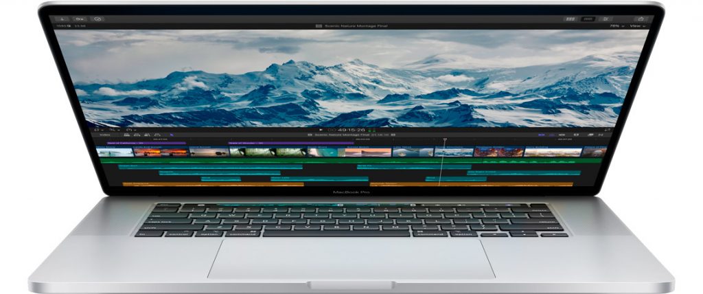 Apple MacBook Pro de 16 pulgadas plegado