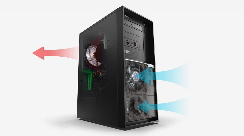 Sistema de refrigeración del Veriton K8 de Acer